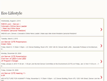 Tablet Screenshot of ecolifestyleonline.blogspot.com