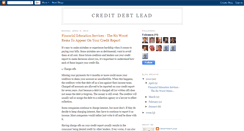 Desktop Screenshot of creditdebtlead.blogspot.com