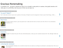 Tablet Screenshot of gracioushomemaking.blogspot.com