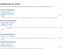 Tablet Screenshot of healthcareincrisis.blogspot.com