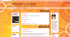 Desktop Screenshot of gettingbackto.blogspot.com