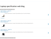 Tablet Screenshot of laptopspecification.blogspot.com