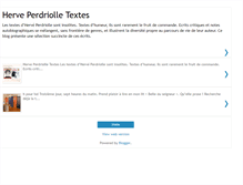 Tablet Screenshot of herve-perdriolle-textes.blogspot.com