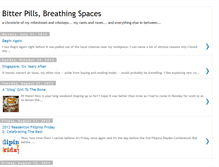 Tablet Screenshot of bitterpillsbreathingspaces.blogspot.com