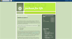 Desktop Screenshot of jackasforlife.blogspot.com