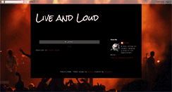 Desktop Screenshot of liveandloudnz.blogspot.com