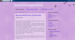 Desktop Screenshot of lastresmosqueteras801.blogspot.com