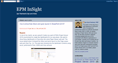 Desktop Screenshot of epminsight.blogspot.com