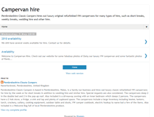 Tablet Screenshot of campervanhirewales.blogspot.com