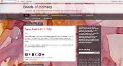 Desktop Screenshot of bondsofintimacy.blogspot.com