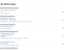Tablet Screenshot of mymindloops.blogspot.com
