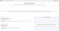 Desktop Screenshot of niftystockwatch.blogspot.com