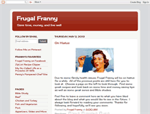 Tablet Screenshot of frugal-franny.blogspot.com