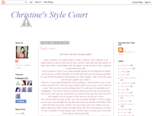 Tablet Screenshot of christinesstylecourt.blogspot.com
