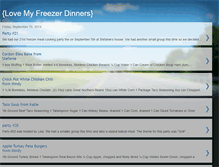 Tablet Screenshot of lovemyfreezerdinners.blogspot.com