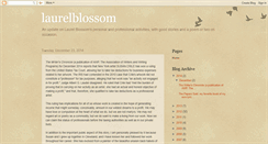 Desktop Screenshot of laurelblossom.blogspot.com