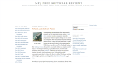 Desktop Screenshot of mp3freesoftware.blogspot.com