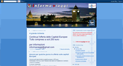 Desktop Screenshot of informaviaggi.blogspot.com