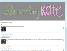 Tablet Screenshot of illuminatingkate.blogspot.com