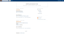 Desktop Screenshot of detapisseuse.blogspot.com