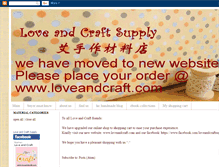 Tablet Screenshot of loveandcraftsupply.blogspot.com