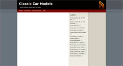 Desktop Screenshot of classiccarmodels.blogspot.com