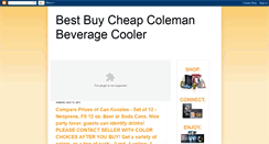 Desktop Screenshot of bestcbuycolemanbeveragecooler.blogspot.com