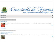 Tablet Screenshot of conociendodearomas.blogspot.com