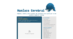Desktop Screenshot of maniacocerebral.blogspot.com