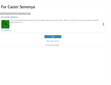 Tablet Screenshot of 4castersemenya.blogspot.com
