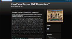 Desktop Screenshot of kingfaisalhumanities7.blogspot.com