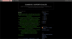 Desktop Screenshot of cambiossuperficiales.blogspot.com