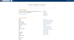 Desktop Screenshot of lastbibleclass.blogspot.com