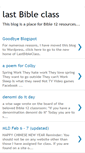 Mobile Screenshot of lastbibleclass.blogspot.com