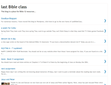 Tablet Screenshot of lastbibleclass.blogspot.com