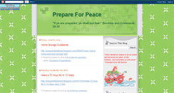 Desktop Screenshot of prepareforpeace.blogspot.com