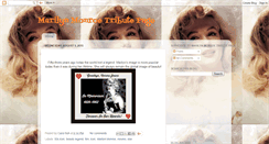 Desktop Screenshot of marilynmonroepage.blogspot.com