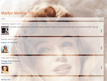 Tablet Screenshot of marilynmonroepage.blogspot.com