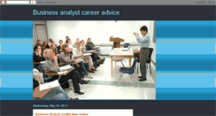 Desktop Screenshot of businessanalystcareers.blogspot.com