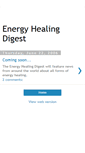 Mobile Screenshot of energyhealingdigest.blogspot.com