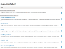 Tablet Screenshot of mayuriskitchen.blogspot.com