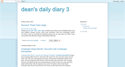 Desktop Screenshot of deansdailydiary.blogspot.com