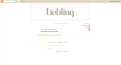 Desktop Screenshot of liebling-shoes.blogspot.com