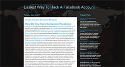 Desktop Screenshot of easiestwaytohackafacebookaccount.blogspot.com