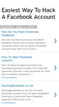 Mobile Screenshot of easiestwaytohackafacebookaccount.blogspot.com