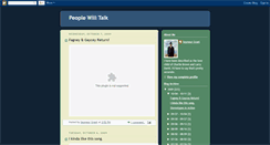 Desktop Screenshot of peoplewilltalkblog.blogspot.com