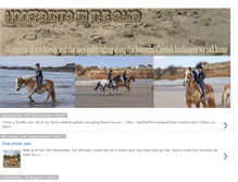 Tablet Screenshot of hoofprintsinthesand.blogspot.com