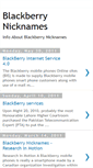 Mobile Screenshot of blackberrynicknames.blogspot.com