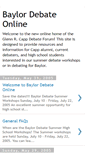 Mobile Screenshot of baylordebate.blogspot.com