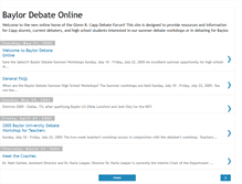 Tablet Screenshot of baylordebate.blogspot.com